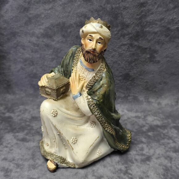 Holy Family Ceramic Nativity Scene Figurines Baby Jesus Wise Men & Sheppard Boy - Picture 3 of 10